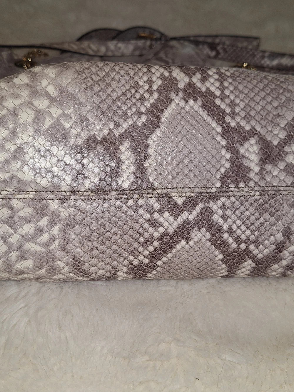 Michael Kors Women's Jet Set Snake-Print Shoulder Bag